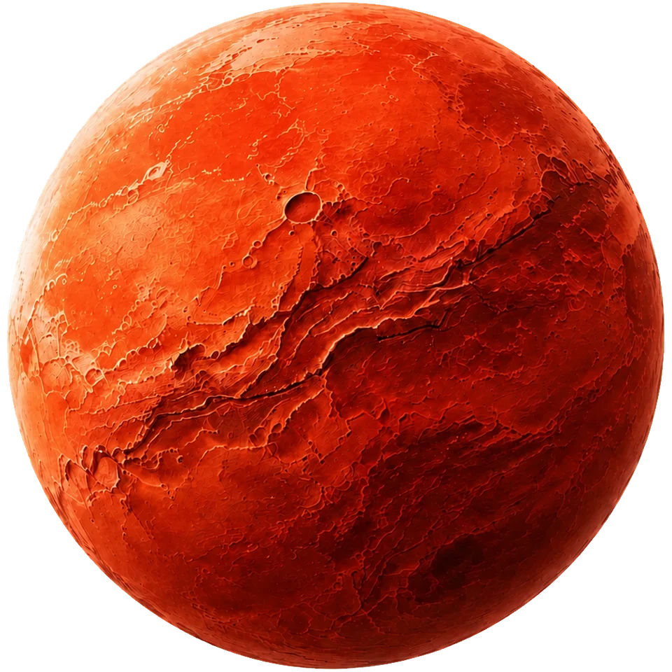 Red orbital form representing worldwide industrial sourcing